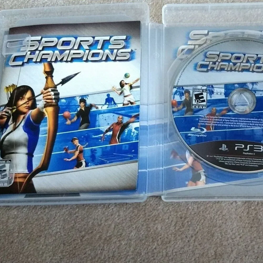 Sports Champions PlayStation 3 PS3 Video Game Complete Very Good, Tested